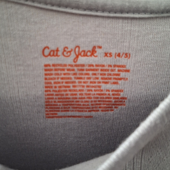 Cat & Jack Heather Gray Long Sleeve Top - Picture 3 of 5